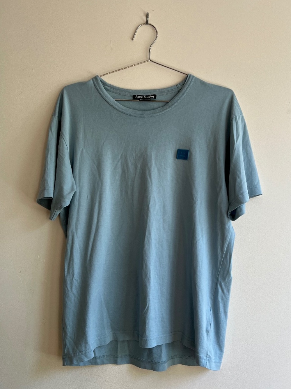 Acne Studios Nash Face Blue T-Shirt Men's Medium
